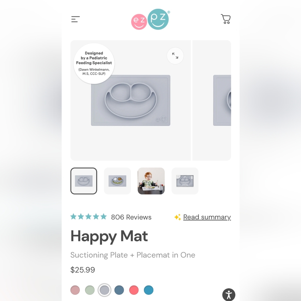 EUC ezpz Happy Mats (2)